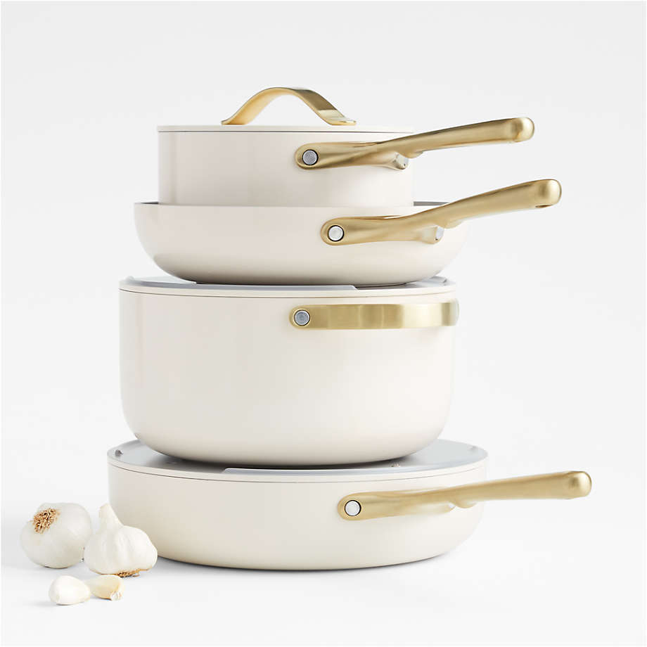 Utenzo Home Cream Full Kitchen Bakeweare & Cookware Set - Image 4